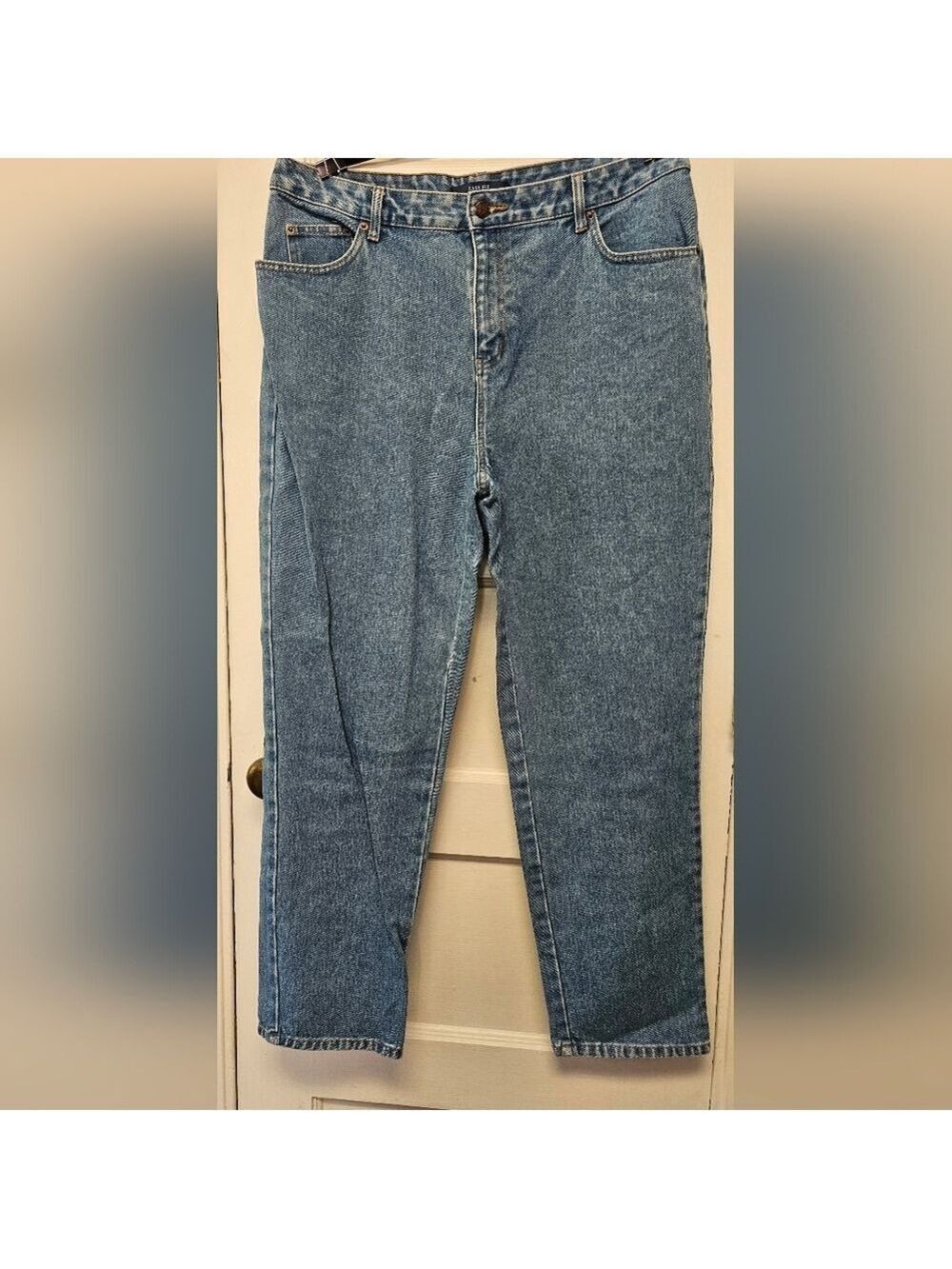 Bill Blass Women's Straight Leg Blue Jeans Size 16